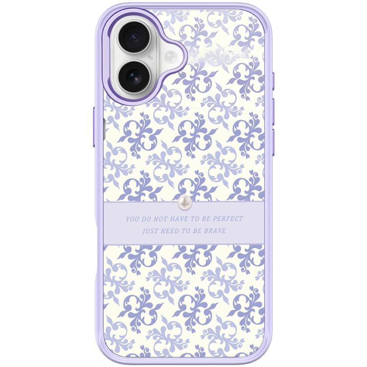 Custodia magnetica per telefono con motivo floreale viola chiaro, For iPhone 17 Pro Max, For iPhone 17 Pro, For iPhone 17, For iPhone Air