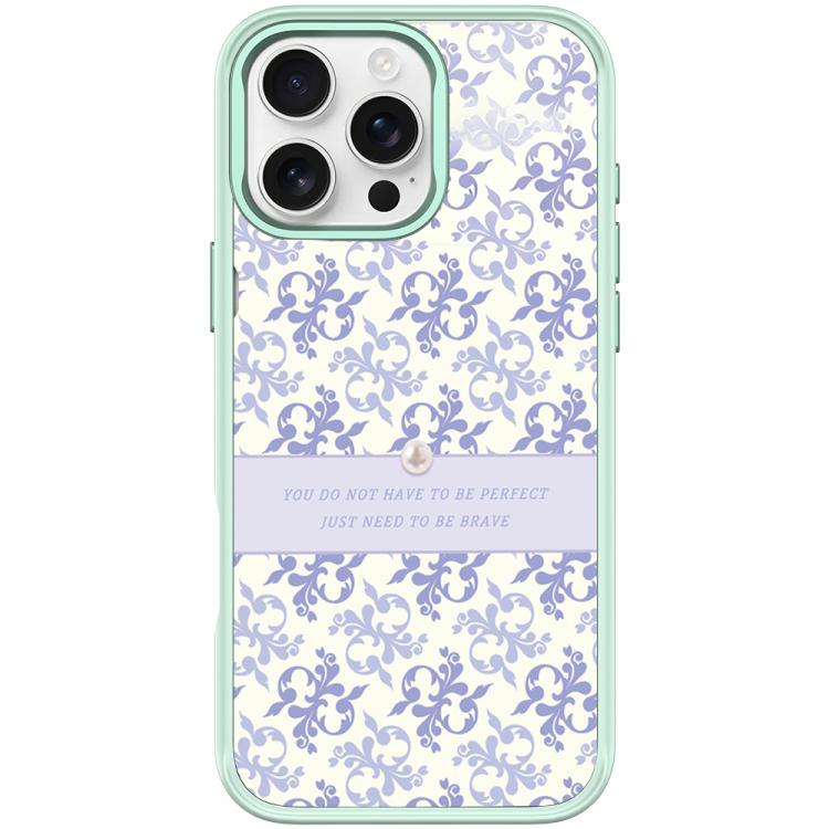 Custodia magnetica per telefono con motivo floreale viola chiaro, For iPhone 16 Pro Max, For iPhone 16 Pro, For iPhone 15 Pro Max, For iPhone 15 Pro