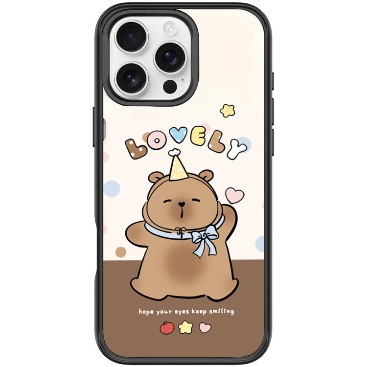 Adorabile custodia magnetica per telefono con motivo a piccolo capibara, For iPhone 16 Pro Max, For iPhone 16 Pro, For iPhone 15 Pro Max, For iPhone 15 Pro