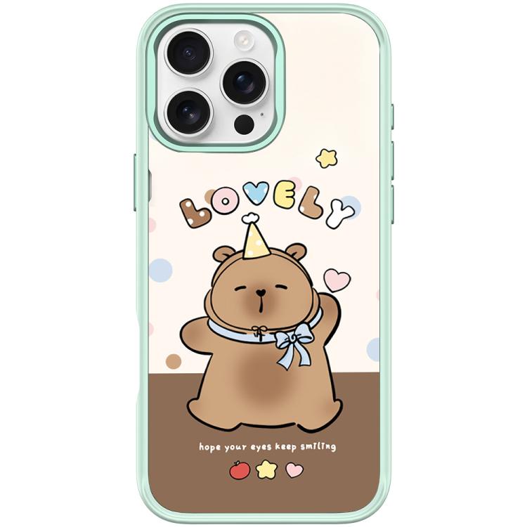 Adorabile custodia magnetica per telefono con motivo a piccolo capibara, For iPhone 16 Pro Max, For iPhone 16 Pro, For iPhone 15 Pro Max, For iPhone 15 Pro
