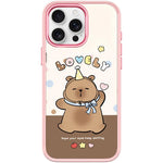 Adorabile custodia magnetica per telefono con motivo a piccolo capibara, For iPhone 16 Pro Max, For iPhone 16 Pro, For iPhone 15 Pro Max, For iPhone 15 Pro