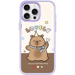 Adorabile custodia magnetica per telefono con motivo a piccolo capibara, For iPhone 16 Pro Max, For iPhone 16 Pro, For iPhone 15 Pro Max, For iPhone 15 Pro