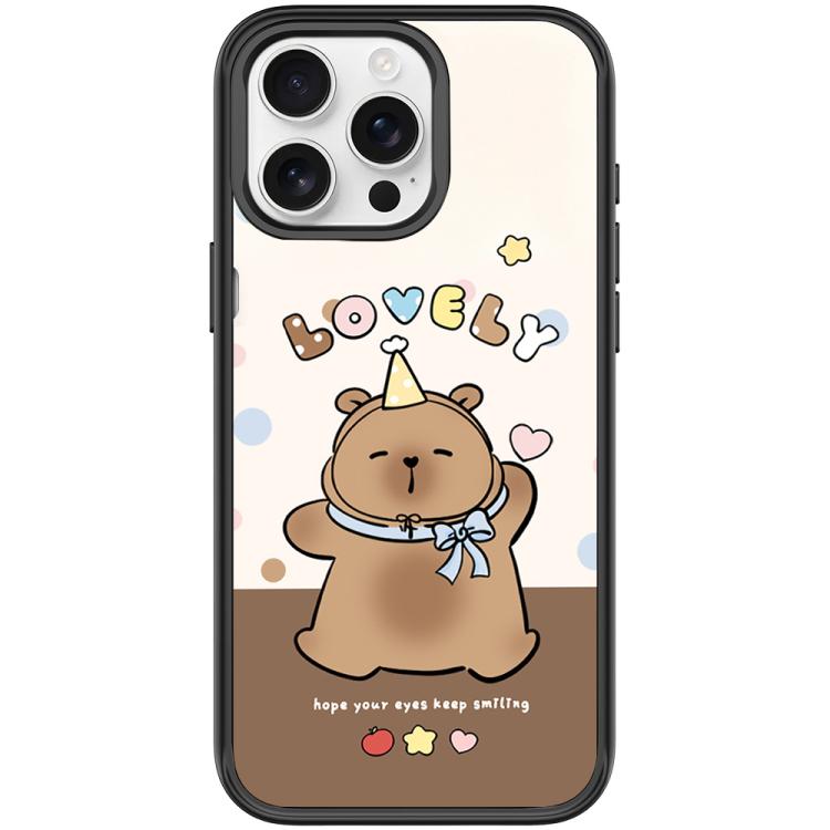 Adorabile custodia magnetica per telefono con motivo a piccolo capibara, For iPhone 16 Pro Max, For iPhone 16 Pro, For iPhone 15 Pro Max, For iPhone 15 Pro
