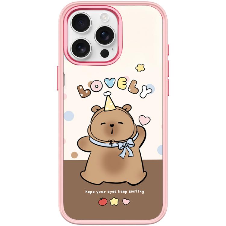 Adorabile custodia magnetica per telefono con motivo a piccolo capibara, For iPhone 16 Pro Max, For iPhone 16 Pro, For iPhone 15 Pro Max, For iPhone 15 Pro