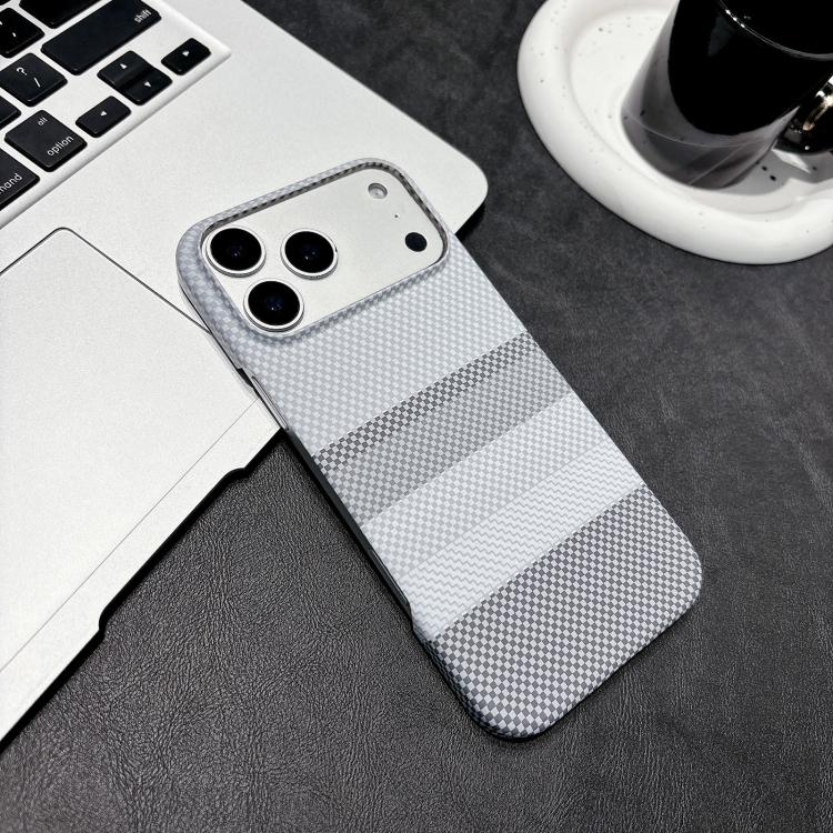 Custodia per telefono magnetica in PC con stampa a trasferimento d'acqua, effetto pelle a righe, con stampa a trasferimento d'acqua su entrambi i lati., For iPhone 17 Pro Max, For iPhone 17 Pro