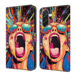 Custodia per telefono in ecopelle con effetto cristallo., For Samsung Galaxy A57 5G