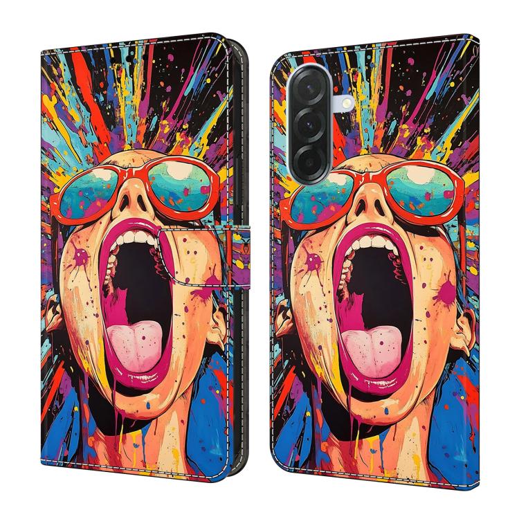 Custodia per telefono in ecopelle con effetto cristallo., For Samsung Galaxy A57 5G