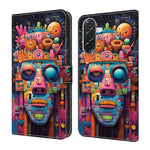 Custodia per telefono in ecopelle con effetto cristallo., For Samsung Galaxy A57 5G