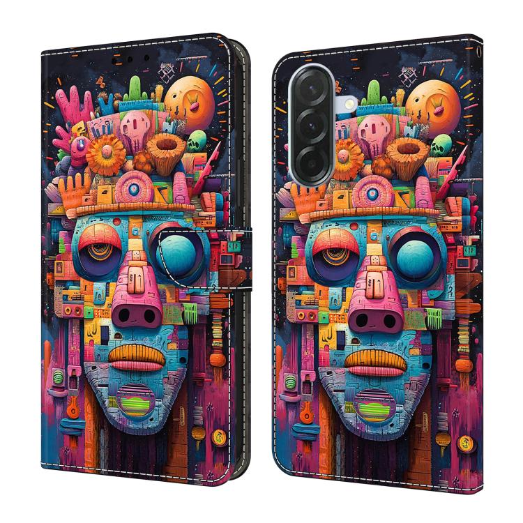 Custodia per telefono in ecopelle con effetto cristallo., For Samsung Galaxy A57 5G