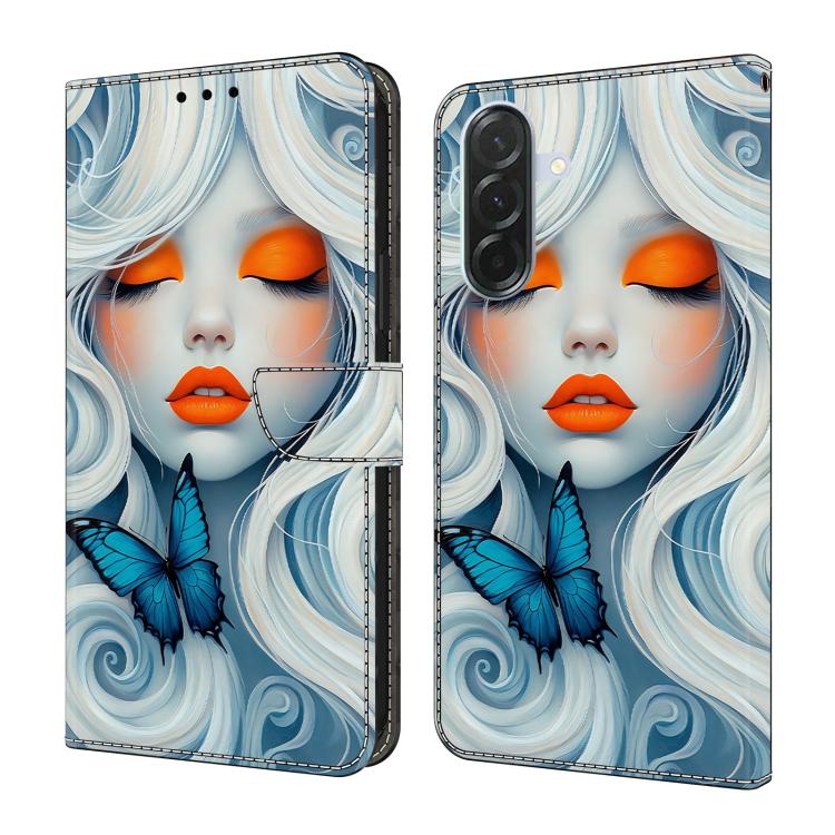 Custodia per telefono in ecopelle con effetto cristallo., For Samsung Galaxy A57 5G