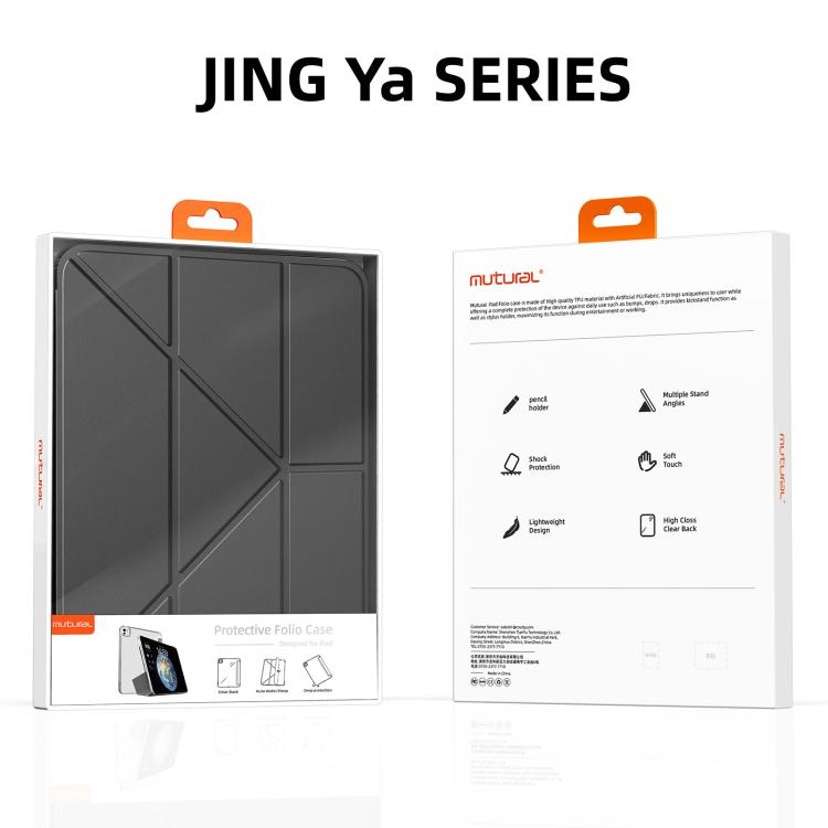 Custodia per tablet pieghevole a Y in ecopelle Mutura serie JingYa, For iPad 2025 / 2022, For iPad Air 13 2026 / 2025 / 2024, For iPad Air 11 2026 / 2025 / 2024, For iPad Pro 13 2025 / 2024, For iPad Pro 11 2025 / 2024, For iPad Pro 11 2022 / 2021 / 2020