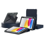 Custodia per tablet pieghevole a Y in ecopelle della serie Mutura LiShi, For iPad 2025 / 2022, For iPad Air 11 2026 / 2025 / 2024