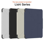 Custodia per tablet pieghevole a Y in ecopelle della serie Mutura LiShi, For iPad 2025 / 2022, For iPad Air 11 2026 / 2025 / 2024
