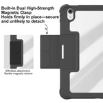 Custodia per tablet pieghevole a Y in ecopelle della serie Mutura LiShi, For iPad 2025 / 2022, For iPad Air 11 2026 / 2025 / 2024