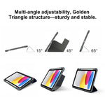 Custodia per tablet pieghevole a Y in ecopelle della serie Mutura LiShi, For iPad 2025 / 2022, For iPad Air 11 2026 / 2025 / 2024