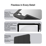 Custodia per tablet pieghevole a Y in ecopelle della serie Mutura LiShi, For iPad 2025 / 2022, For iPad Air 11 2026 / 2025 / 2024