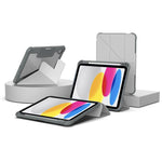 Custodia per tablet pieghevole a Y in ecopelle della serie Mutura LiShi, For iPad 2025 / 2022, For iPad Air 11 2026 / 2025 / 2024