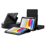 Custodia per tablet pieghevole a Y in ecopelle della serie Mutura LiShi, For iPad 2025 / 2022, For iPad Air 11 2026 / 2025 / 2024