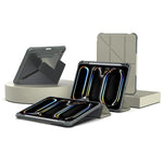 Custodia per tablet pieghevole a Y in ecopelle della serie Mutura LiShi, For iPad 2025 / 2022, For iPad Air 11 2026 / 2025 / 2024