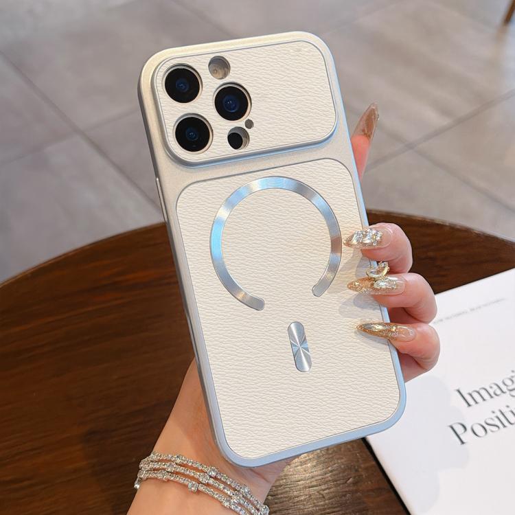 Custodia magnetica per telefono in ecopelle con texture litchi, For iPhone 16, For iPhone 15 Pro Max, For iPhone 15 Pro