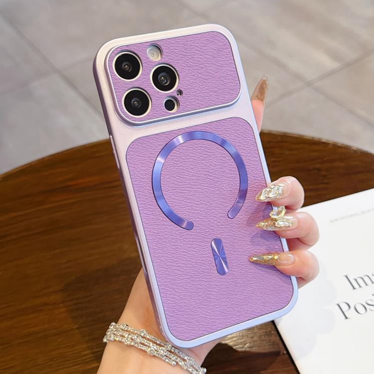 Custodia magnetica per telefono in ecopelle con texture litchi, For iPhone 16 Pro Max, For iPhone 16 Pro, For iPhone 16 Plus