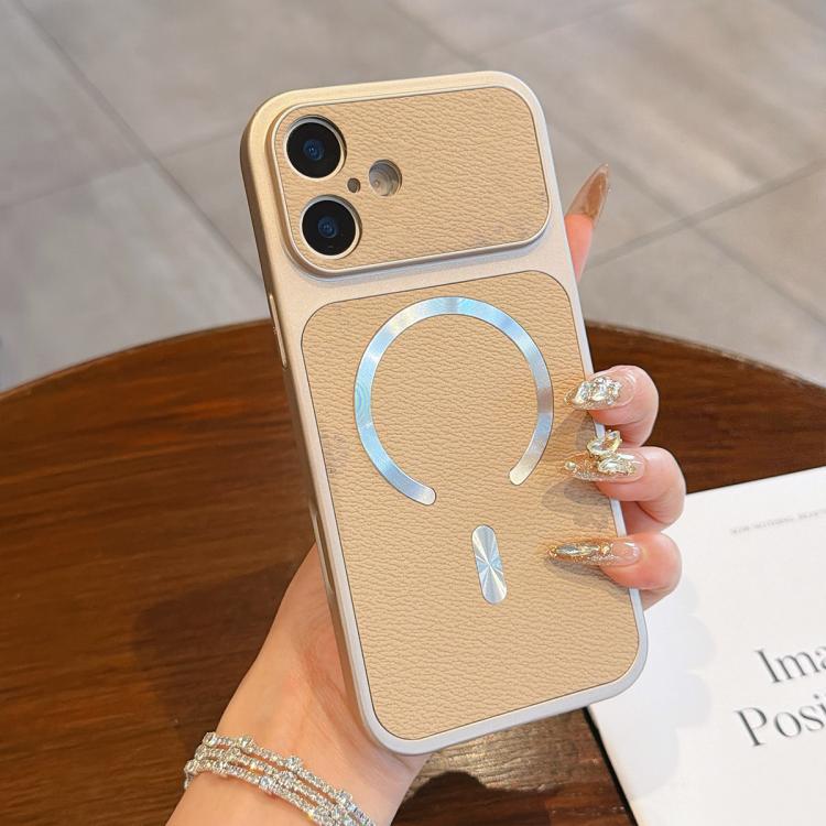 Custodia magnetica per telefono in ecopelle con texture litchi, For iPhone 17 Pro Max, For iPhone 17 Pro, For iPhone 17