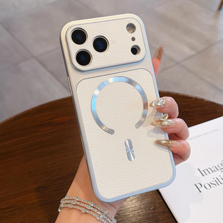 Custodia magnetica per telefono in ecopelle con texture litchi, For iPhone 17 Pro Max, For iPhone 17 Pro, For iPhone 17
