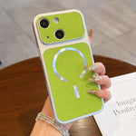 Custodia magnetica per telefono in ecopelle con texture litchi, For iPhone 15 Plus, For iPhone 15, For iPhone 14 Plus