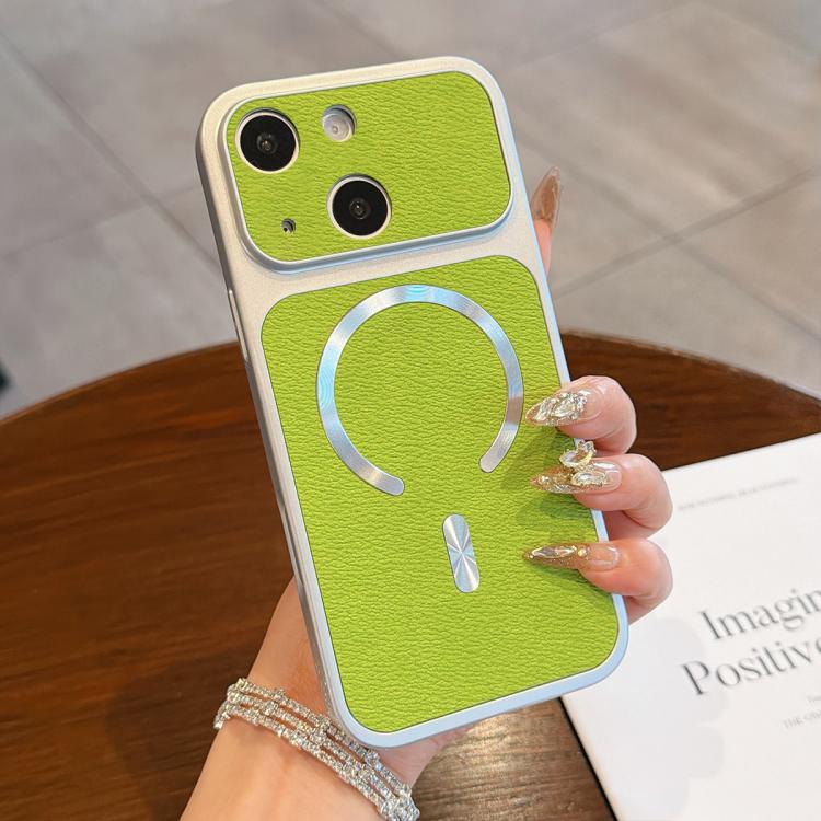 Custodia magnetica per telefono in ecopelle con texture litchi, For iPhone 15 Plus, For iPhone 15, For iPhone 14 Plus
