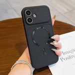Custodia magnetica per telefono in ecopelle con texture litchi, For iPhone 16 Pro Max, For iPhone 16 Pro, For iPhone 16 Plus
