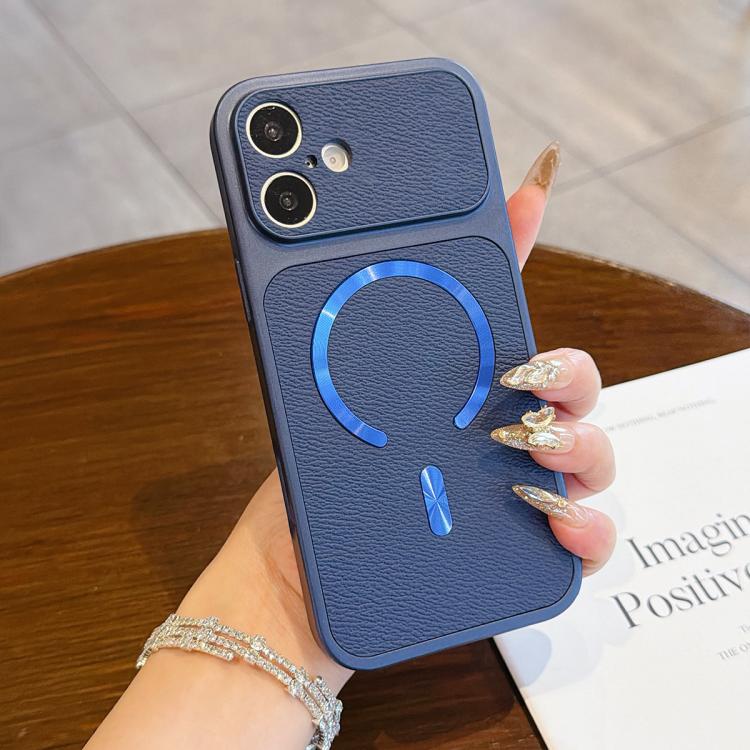Custodia magnetica per telefono in ecopelle con texture litchi, For iPhone 16 Pro Max, For iPhone 16 Pro, For iPhone 16 Plus