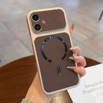 Custodia magnetica per telefono in ecopelle con texture litchi, For iPhone 16 Pro Max, For iPhone 16 Pro, For iPhone 16 Plus