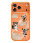 Custodia magnetica in silicone liquido con motivo di cuccioli reciproci, For iPhone 17 Pro Max, For iPhone 17 Pro