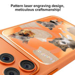 Custodia magnetica in silicone liquido con motivo di cuccioli reciproci, For iPhone 17 Pro Max, For iPhone 17 Pro