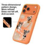 Custodia magnetica in silicone liquido con motivo di cuccioli reciproci, For iPhone 17 Pro Max, For iPhone 17 Pro