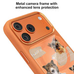 Custodia magnetica in silicone liquido con motivo di cuccioli reciproci, For iPhone 17 Pro Max, For iPhone 17 Pro