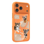 Custodia magnetica in silicone liquido con motivo di cuccioli reciproci, For iPhone 17 Pro Max, For iPhone 17 Pro