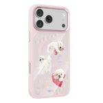 Custodia magnetica in silicone liquido con motivo di cuccioli reciproci, For iPhone 17 Pro Max, For iPhone 17 Pro