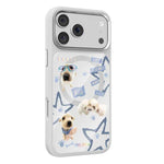 Custodia magnetica in silicone liquido con motivo di cuccioli reciproci, For iPhone 17 Pro Max, For iPhone 17 Pro