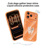 Custodia magnetica in silicone liquido con motivo di gatti in comune, For iPhone 17 Pro Max, For iPhone 17 Pro