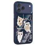 Custodia magnetica in silicone liquido con motivo di gatti in comune, For iPhone 17 Pro Max, For iPhone 17 Pro
