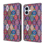 Custodia portafoglio in ecopelle effetto cristallo per iPhone 16