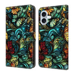 Custodia portafoglio in ecopelle effetto cristallo per iPhone 16