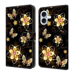 Custodia portafoglio in ecopelle effetto cristallo per iPhone 16