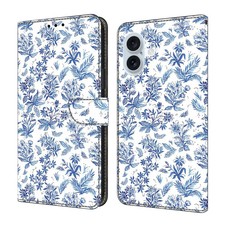 Custodia portafoglio in ecopelle effetto cristallo per iPhone 16