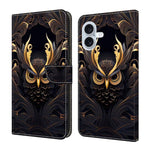 Custodia portafoglio in ecopelle effetto cristallo per iPhone 16
