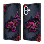 Custodia portafoglio in ecopelle effetto cristallo per iPhone 16