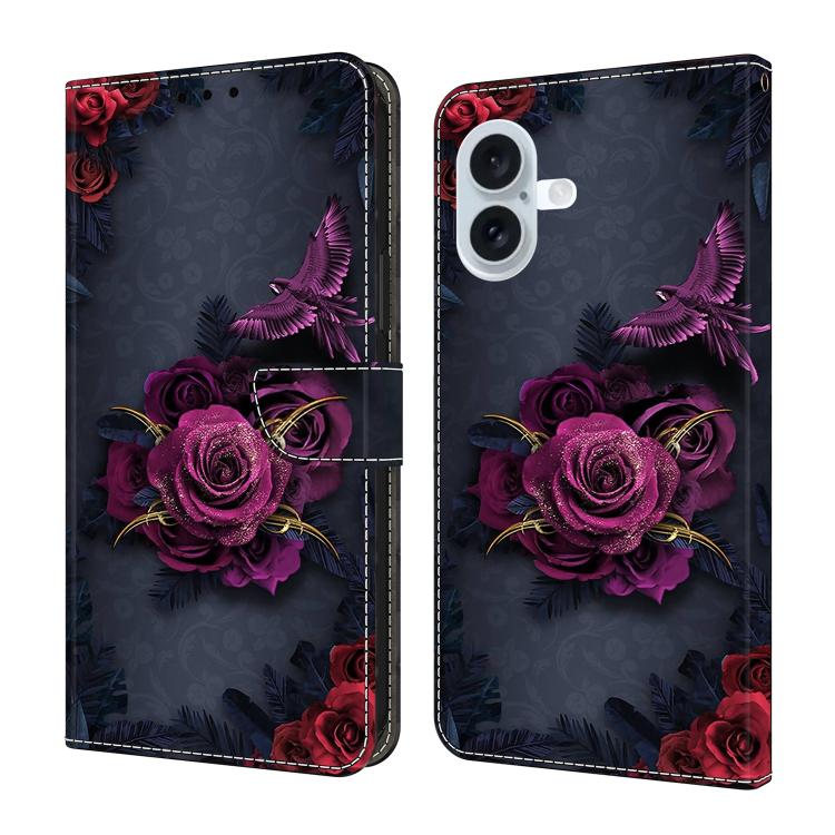 Custodia portafoglio in ecopelle effetto cristallo per iPhone 16