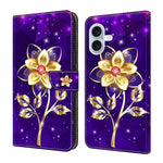 Custodia portafoglio in ecopelle effetto cristallo per iPhone 16