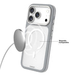 YOUNGKIT Custodia ibrida magnetica per telefono con finitura opaca TPU/PC effetto sabbia rocciosa., For iPhone 17 Pro Max, For iPhone 17 Pro